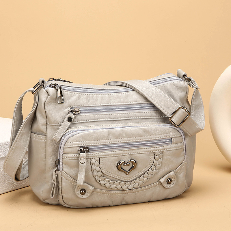 💐50% OFF! 👜Women's Soft PU Crossbody Bag – Multiple Pockets for Perfect Organization