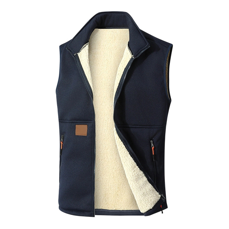 🖤Black Friday Sale:50% OFF🖤 ❄️Unisex Winter Plush-Lined Warm Vest – Cozy, Lightweight, Perfect for Layering in Cold Weather