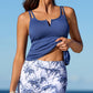 💃Ofertă specială de vară – 50% reducere🌊🎨Set tankini din două piese, cu efect de modelare a taliei