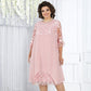 💗 Rochie Midi din Dantelă pentru Femei cu Croială Largă