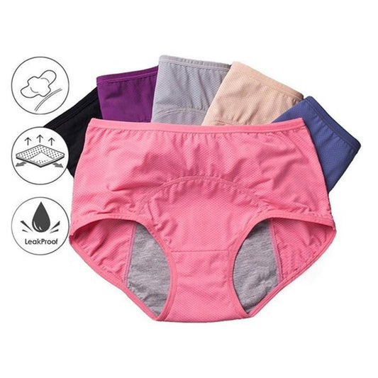 💕Ofertă limitată: 50% reducere！！💥Chilot de perioadă cu talie înaltă, anti-scurgere, confortabil și sigur✨