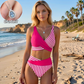 👙 Costume de baie color block de la S la 3XL: Costume de baie din două piese elegante și modelatoare 🌊