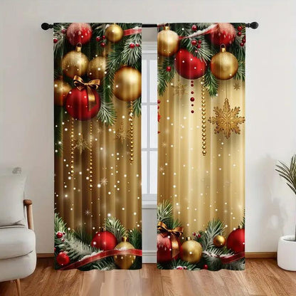 🎄🎅 Perdele de Crăciun pentru decorațiuni interioare🏡🎁