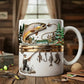 💖Ceașcă de cafea ceramică cu tematică de croșetat și tricotat