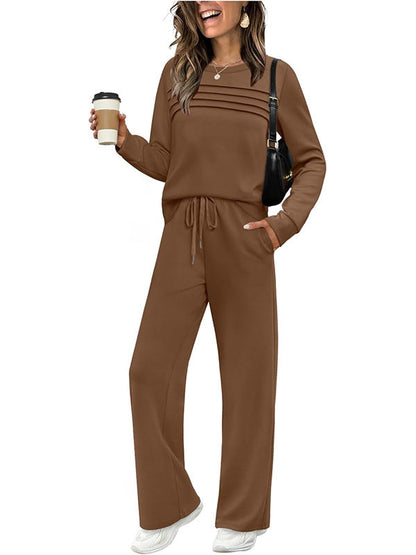 🥳💞 Over 45,000 sold 🔥 Women's Casual Set: Top & Drawstring Pants 👕👖