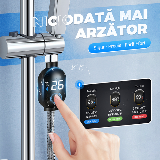 💧Termometru de duș🌡️ Gata de ghicituri - temperatura instantanee! 🚿