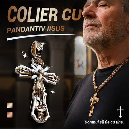 ✨Colier cu medalion reprezentând pe Iisus