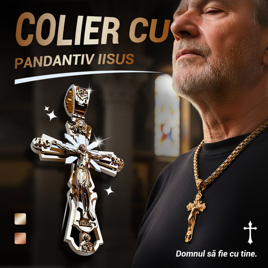 ✨Colier cu medalion reprezentând pe Iisus