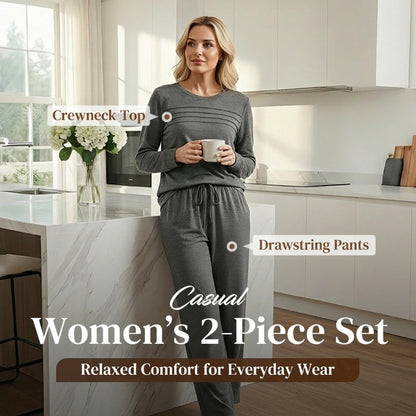 🥳💞 Over 45,000 sold 🔥 Women's Casual Set: Top & Drawstring Pants 👕👖