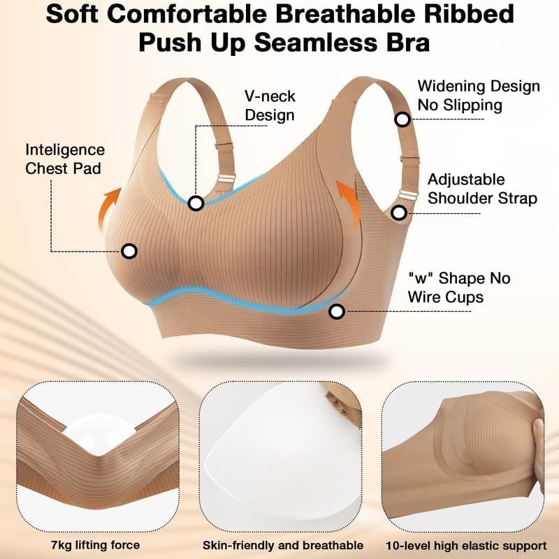 🎁Last Day—— Buy 2, Get 1 Free!!🔥Super Firming Wire-Free Bra All-Day Comfort No More Sagging