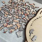 Puzzle în Formă de Pisică din Lemn