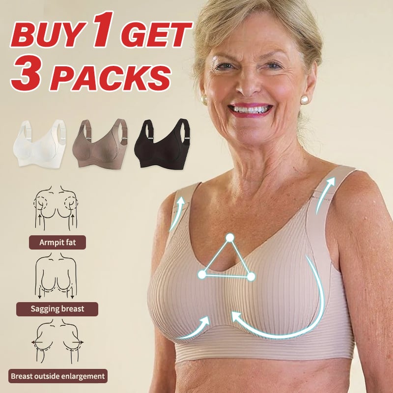 🎁Last Day—— Buy 2, Get 1 Free!!🔥Super Firming Wire-Free Bra All-Day Comfort No More Sagging