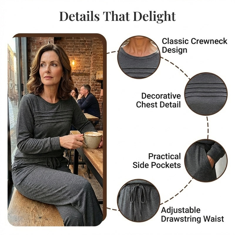 🥳💞 Over 45,000 sold 🔥 Women's Casual Set: Top & Drawstring Pants 👕👖