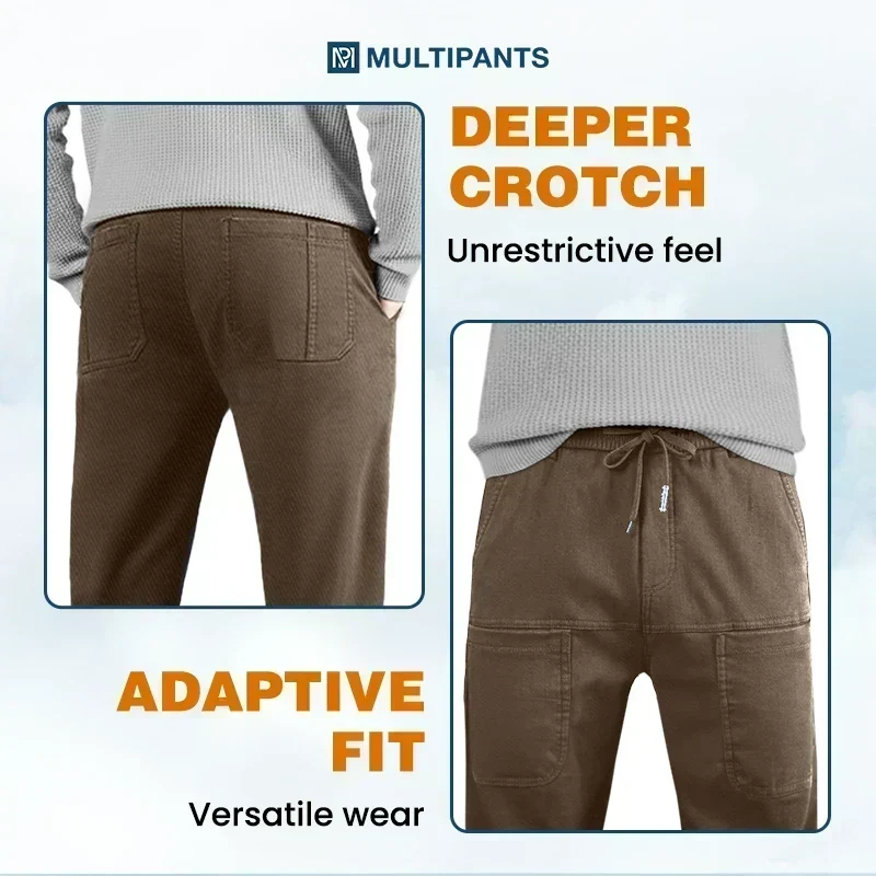 Men's 4-Way Stretch Multi-Pocket Everyday Cargo Pants