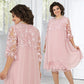 💗 Rochie Midi din Dantelă pentru Femei cu Croială Largă