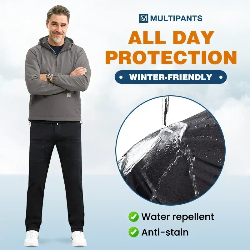 Men's 4-Way Stretch Multi-Pocket Everyday Cargo Pants