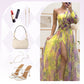 💜【Slimming Wizard】Rochie mirage cu blocuri de culori✨