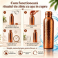 ❄️Summer Fresh – 40% reducere!💧Sticlă de apă premium din cupru masiv 100% – fără plastic și inspirată de Ayurveda