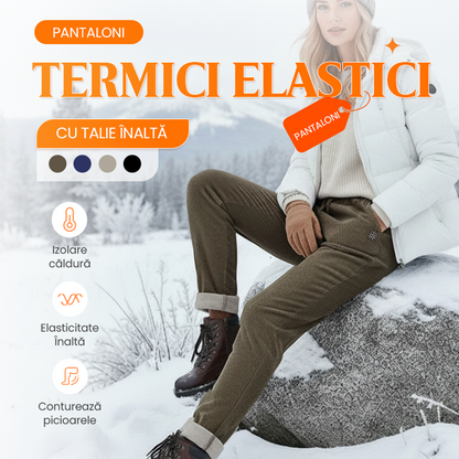 ✨Pantaloni călduroși cu talie înaltă, cu căptușeală din lână