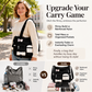 🛍️Large Capacity & Multi-Pocket, Commute & Shopping👝 Canvas Tote Bag – Multi-Pocket Design & Spacious
