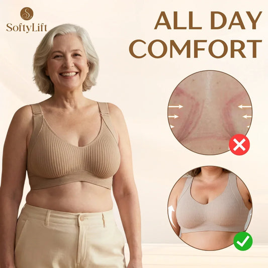 🎁Last Day—— Buy 2, Get 1 Free!!🔥Super Firming Wire-Free Bra All-Day Comfort No More Sagging