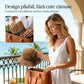 🏖️👒  Pălărie Elegantă din Paie Țesută cu Fundiță – Respirabilă, Ușoară și Perfectă pentru Vară