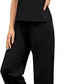【S-2XL】💕2025 Top casual + pantaloni cu picioare largi
