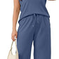 【S-2XL】💕2025 Top casual + pantaloni cu picioare largi