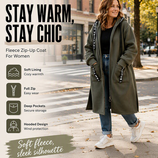🎁🧥Women's Hooded Long Sweatshirt – Cozy, Warm & Perfect for Fall & Winter