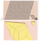 Joc puzzle din lemn Tangram