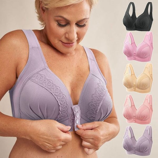 🔥S-au vândut peste 5000 de bucăți!!! ✨ Sutien cu închidere în față, respirabil, delicat cu pielea, din bumbac 100% 💖