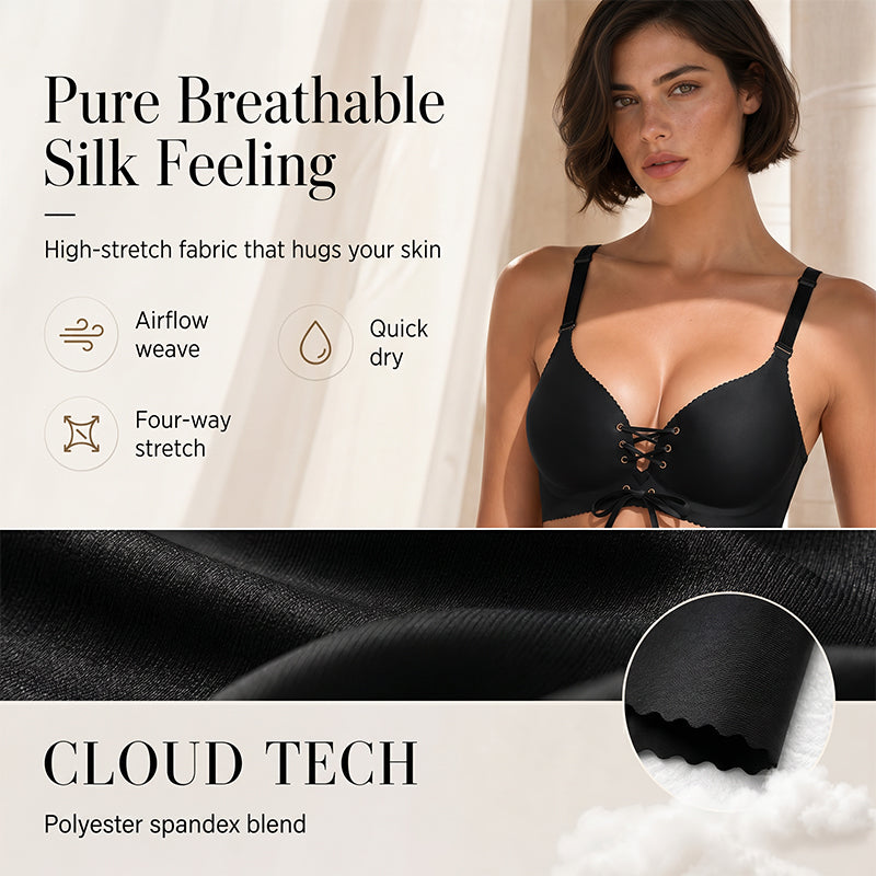 👙 Women's Seamless Push-Up Support Bra | Smooth Support & Seamless Feel ✨