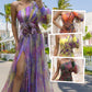 💜【Slimming Wizard】Rochie mirage cu blocuri de culori✨