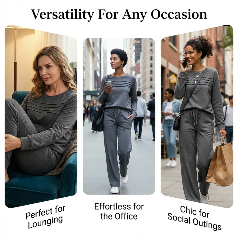 🥳💞 Over 45,000 sold 🔥 Women's Casual Set: Top & Drawstring Pants 👕👖