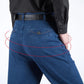 🔥30% reducere vineri 👖 Blugi bărbătești cu picior drept și creștere înaltă