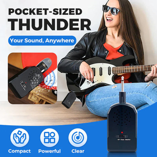 🔥 Mini amplificator de chitară Pro 🎸 Sunet HD de 30W 🔊20 de ore de joc 🔋
