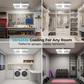 🌀💡Ventilator de tavan cu lumină LED 2-în-1 – Răcire dublă, luminozitate extremă, instalare fără unelte