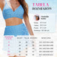 👙🔥Set de bikini pentru femei, cu talie înaltă și decolteu în V