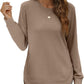 🍂Women's Sweatshirt Crewneck Long Sleeve Shirts High Low Tops Curved Hem