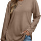 🍂Women's Sweatshirt Crewneck Long Sleeve Shirts High Low Tops Curved Hem