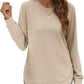 🍂Women's Sweatshirt Crewneck Long Sleeve Shirts High Low Tops Curved Hem