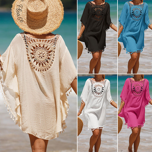 【Responsiv S-5XL】🏖️Női vrac culoare solidă culoare goală Cover Up