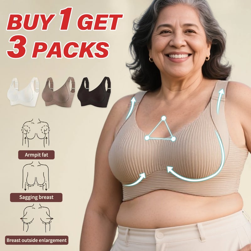 🎁Last Day—— Buy 2, Get 1 Free!!🔥Super Firming Wire-Free Bra All-Day Comfort No More Sagging