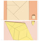 Joc puzzle din lemn Tangram