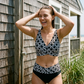 👙Costum de baie două piese pentru femei, talie înaltă, tip bikini