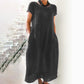 【M-4XL】🌿Rochie lejeră de culoare solidă