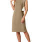 🌸Women rotund gât vrac Split Wrinkle-Free Midi Dress cu buzunare