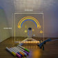 ⏳🎨Tablă de desen luminoasă cu LED-uri pentru copii