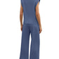 【S-2XL】💕2025 Top casual + pantaloni cu picioare largi