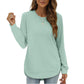 🍂Women's Sweatshirt Crewneck Long Sleeve Shirts High Low Tops Curved Hem